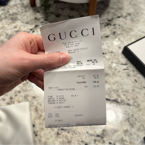 Gucci GG Print Leather Bi-Fold Wallet - Picture 4 of 5